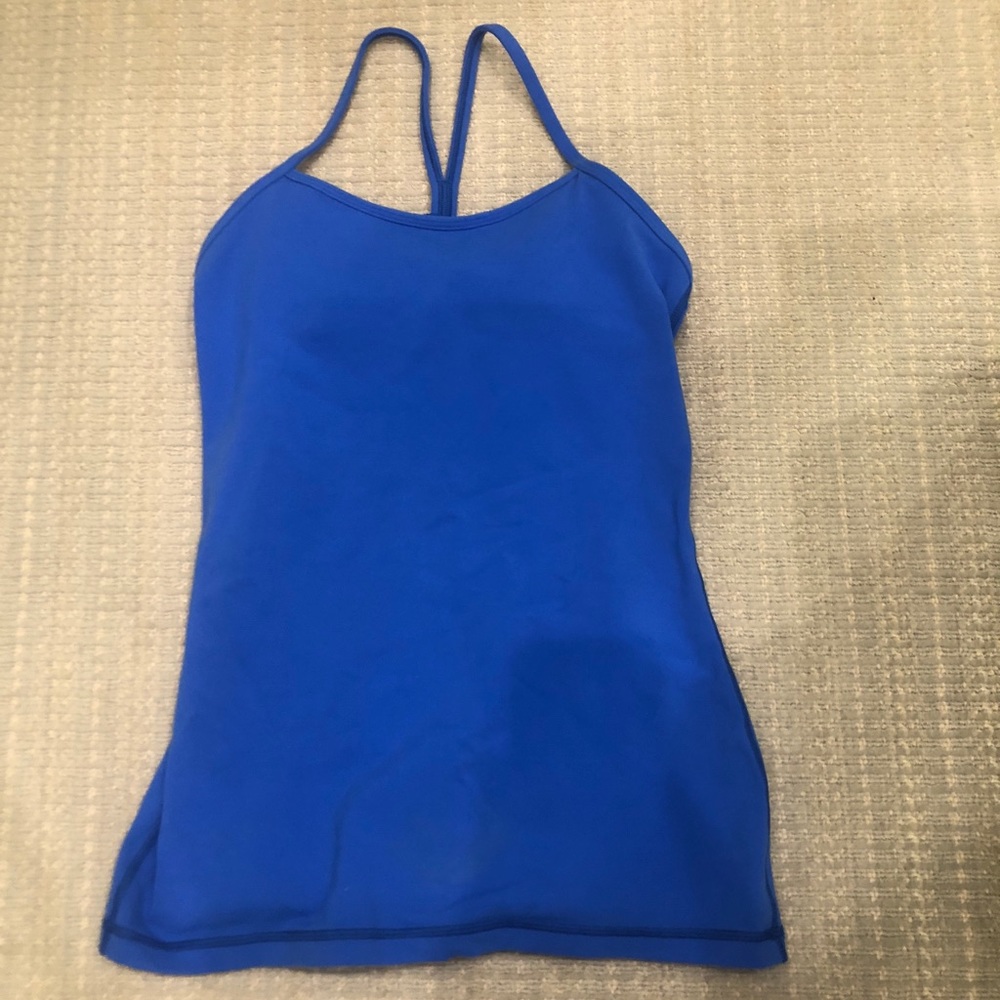 Lululemon Power Y tank in blue, size 6